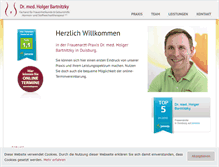 Tablet Screenshot of dr-bartnitzky.de